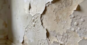Purchle na ścianie od wilgoci: usuwanie bąbli przed malowaniem ścian