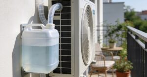 Pojemnik na skropliny klimatyzacji balkon: jak odprowadzić skropliny?